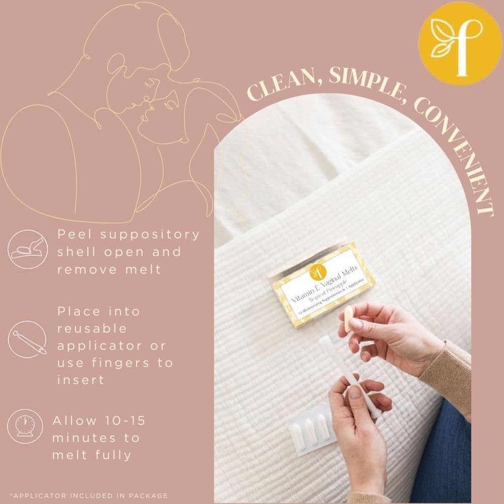 Femallay pineapple melts dissolving on skin with warmth for natural moisture.