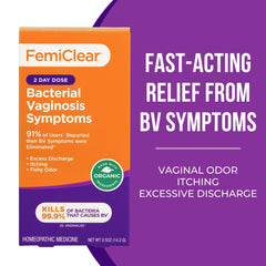 Two applicators with FemiClear BV Symptoms for easy two-night treatment