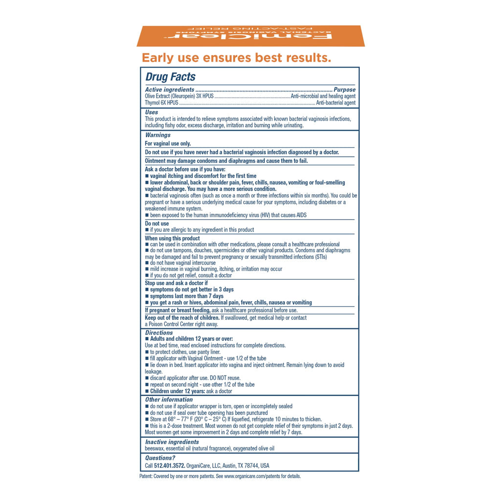 User-friendly routine with FemiClear BV Symptoms and potential symptom support