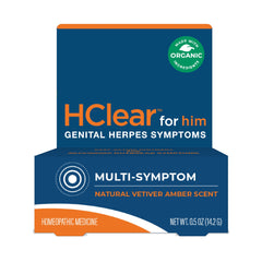 FemiClear HClear for him tube front view, easy-to-use topical ointment for discreet relief.