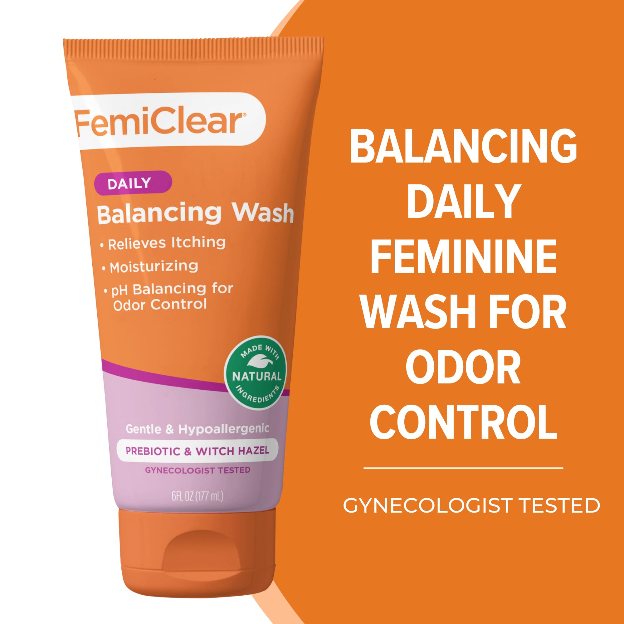 FemiClear soothing daily wash pump application suitable for easy shower usage