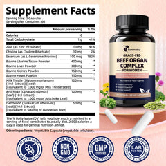 Femmetra Beef Organ Complex kidney highlight for nutrient diversity.