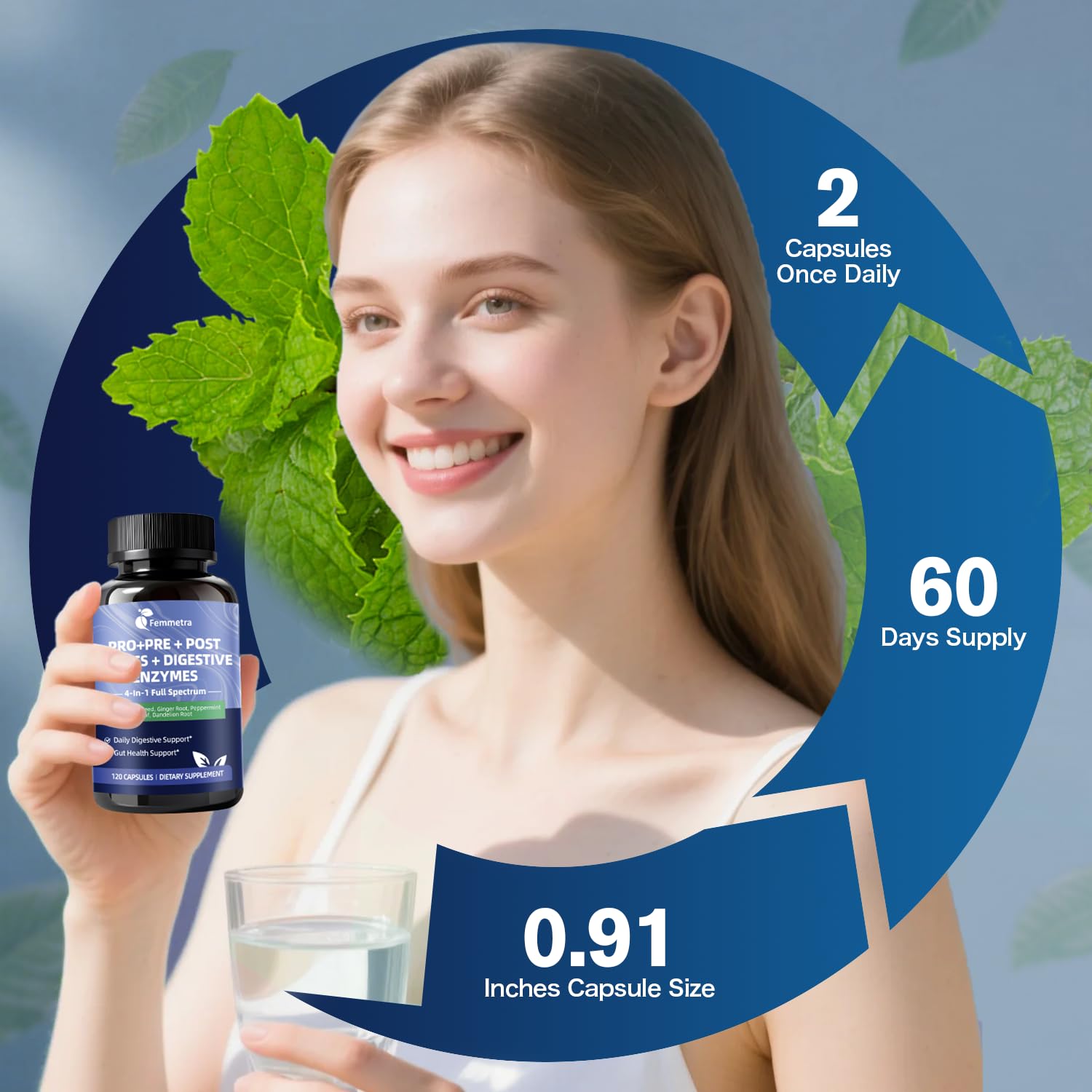 Femmetra bottle pour demonstrates easy daily routine for regularity