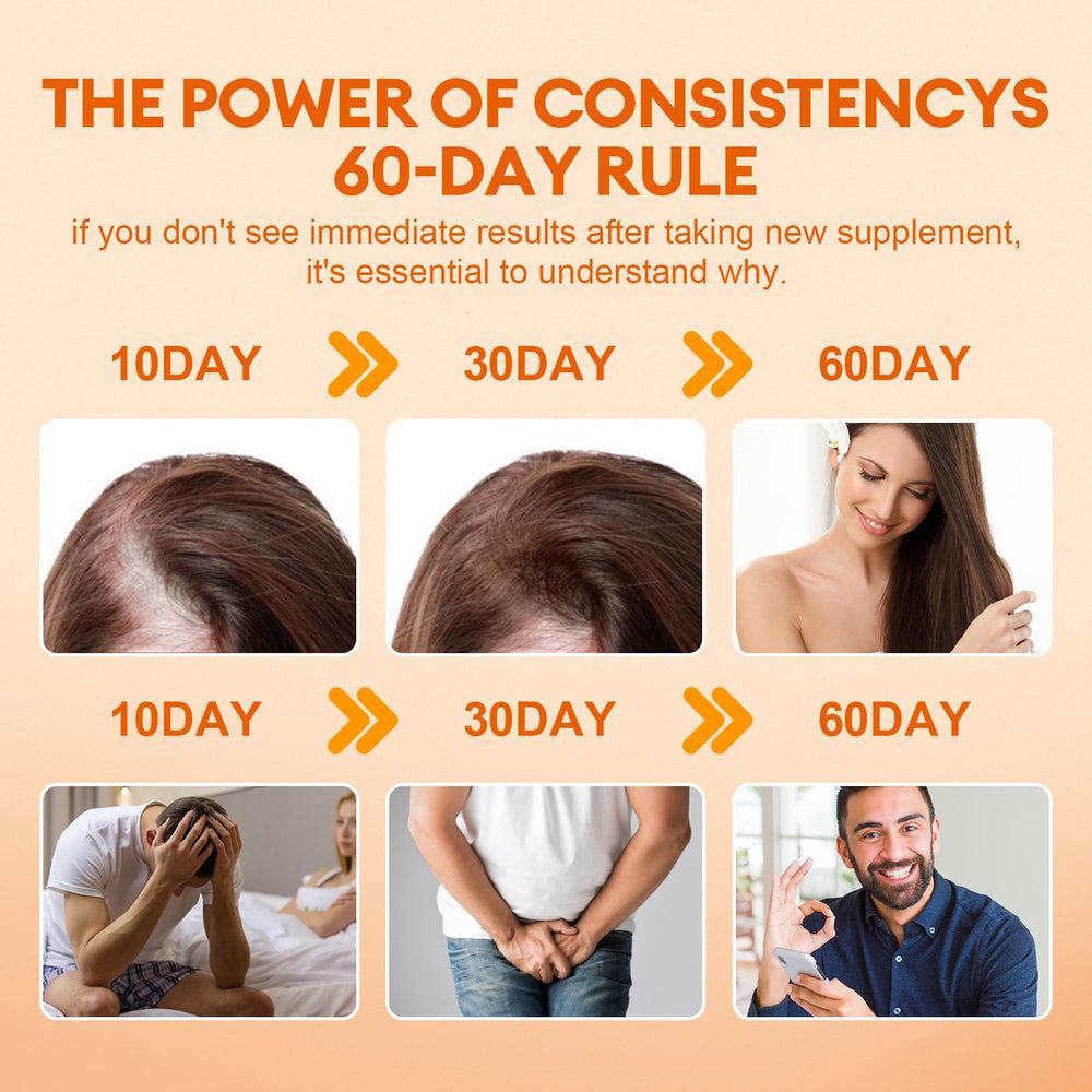 Femmetra hair-support concept with softgels suggesting density and vitality