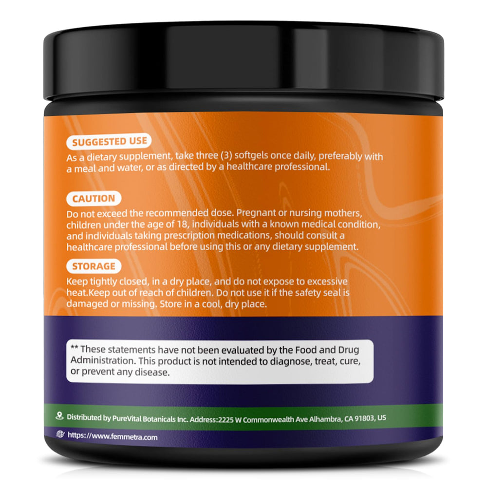 Femmetra vegan-non-gmo label stresses quality assurance and transparency