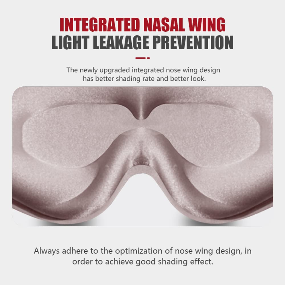 Mascarilla FengXinZi con amplio espacio para los ojos, sin presión al parpadear.