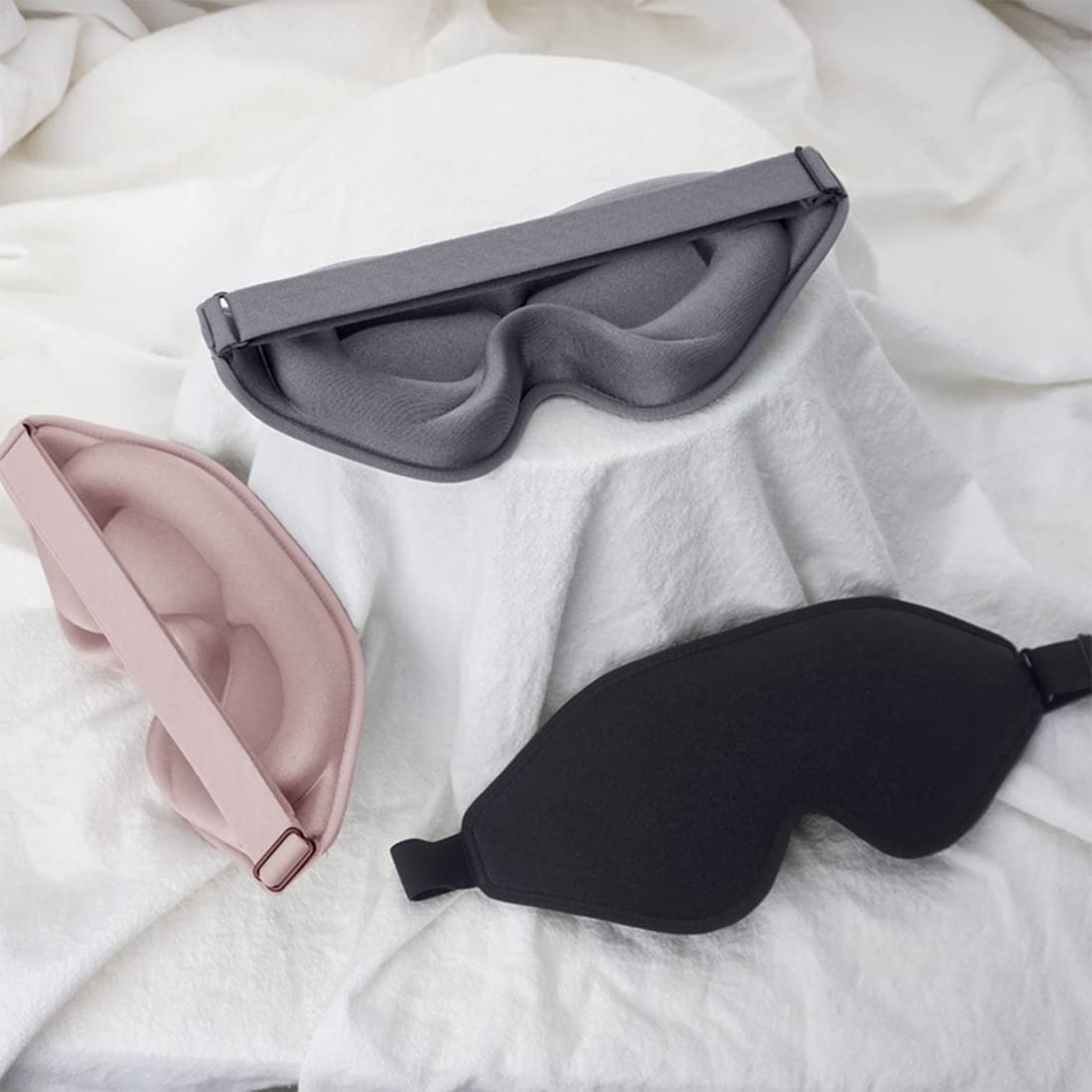 FengXinZi Sleep Mask with handmade edge stitching for durable use.
