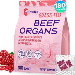 Fepoukak Beef Organ Gummies bottle for women supports hormone balance.
