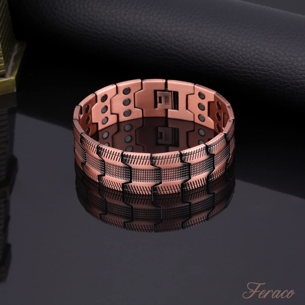 Feraco 3X Strength bracelet in daily-use scenario pairs with casual outfits.