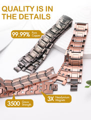 Feraco 3X Strength magnets 3-rows focuses on three magnet rows for enhanced style.