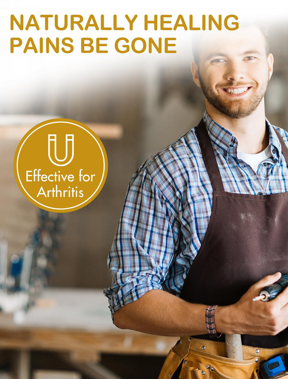 Feraco bracelet side profile showcases durable clasp and comfortable fit for all-day use.