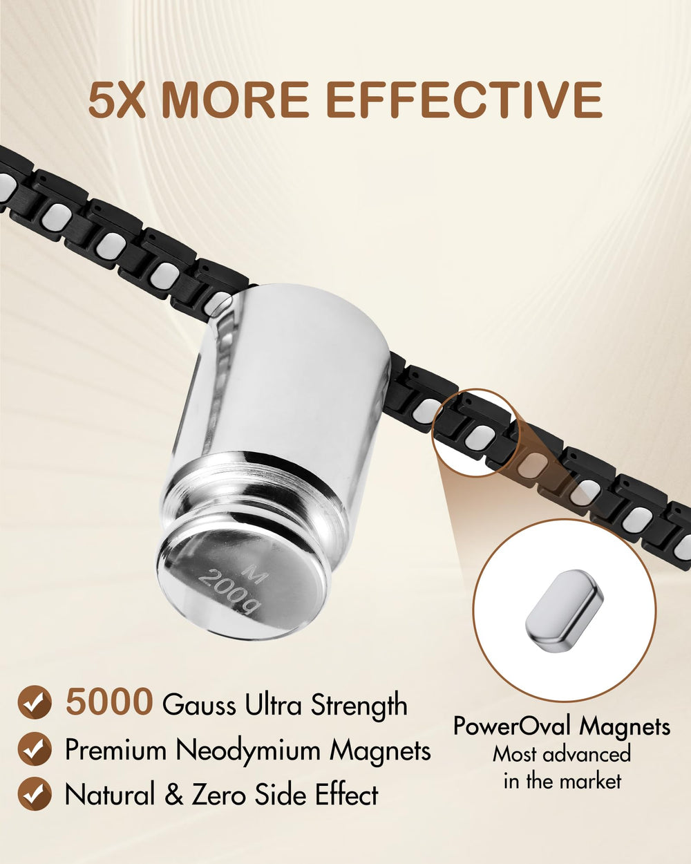 Feraco 5000 Gauss magnets highlighted in a close-up for deeper magnetic structure