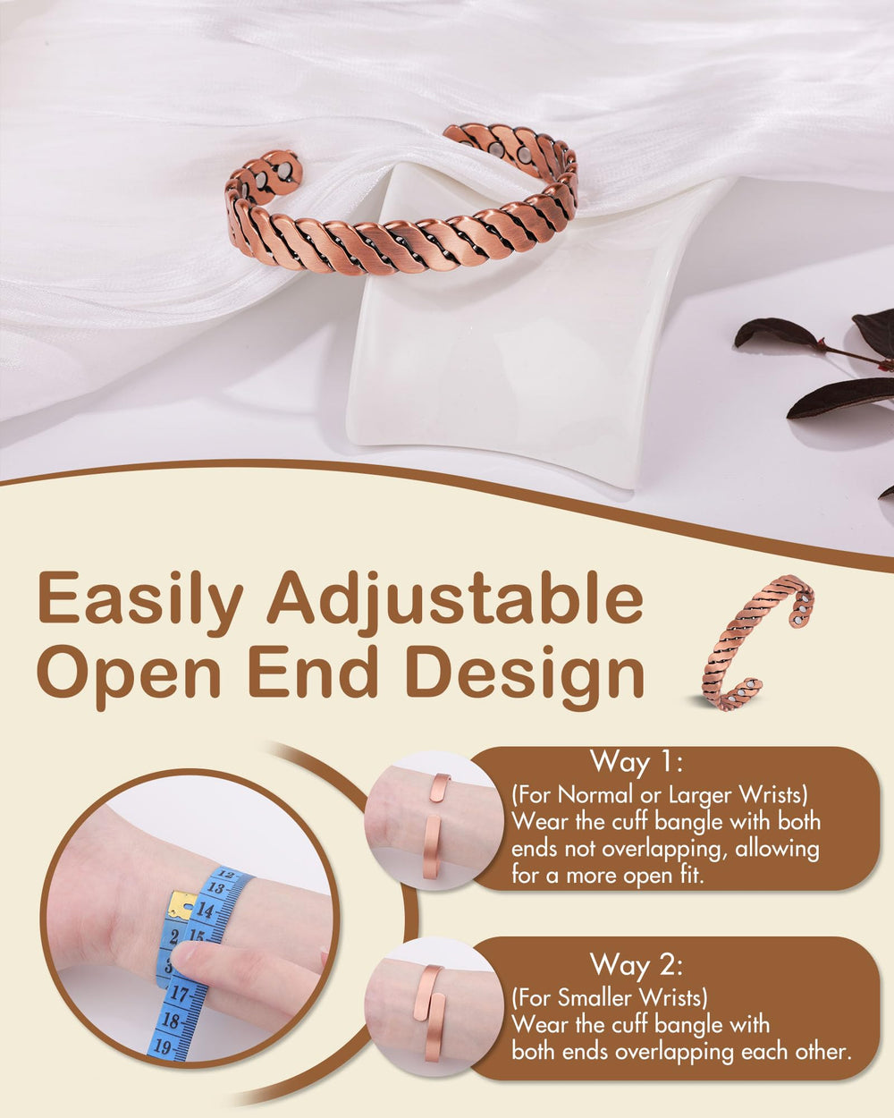 Feraco adjustable length helps achieve a comfortable, secure fit.