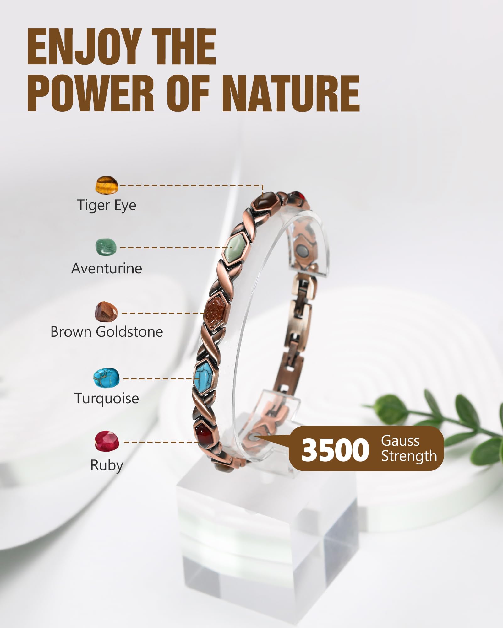 Feraco Bohemia design with infinity motif for balanced style.