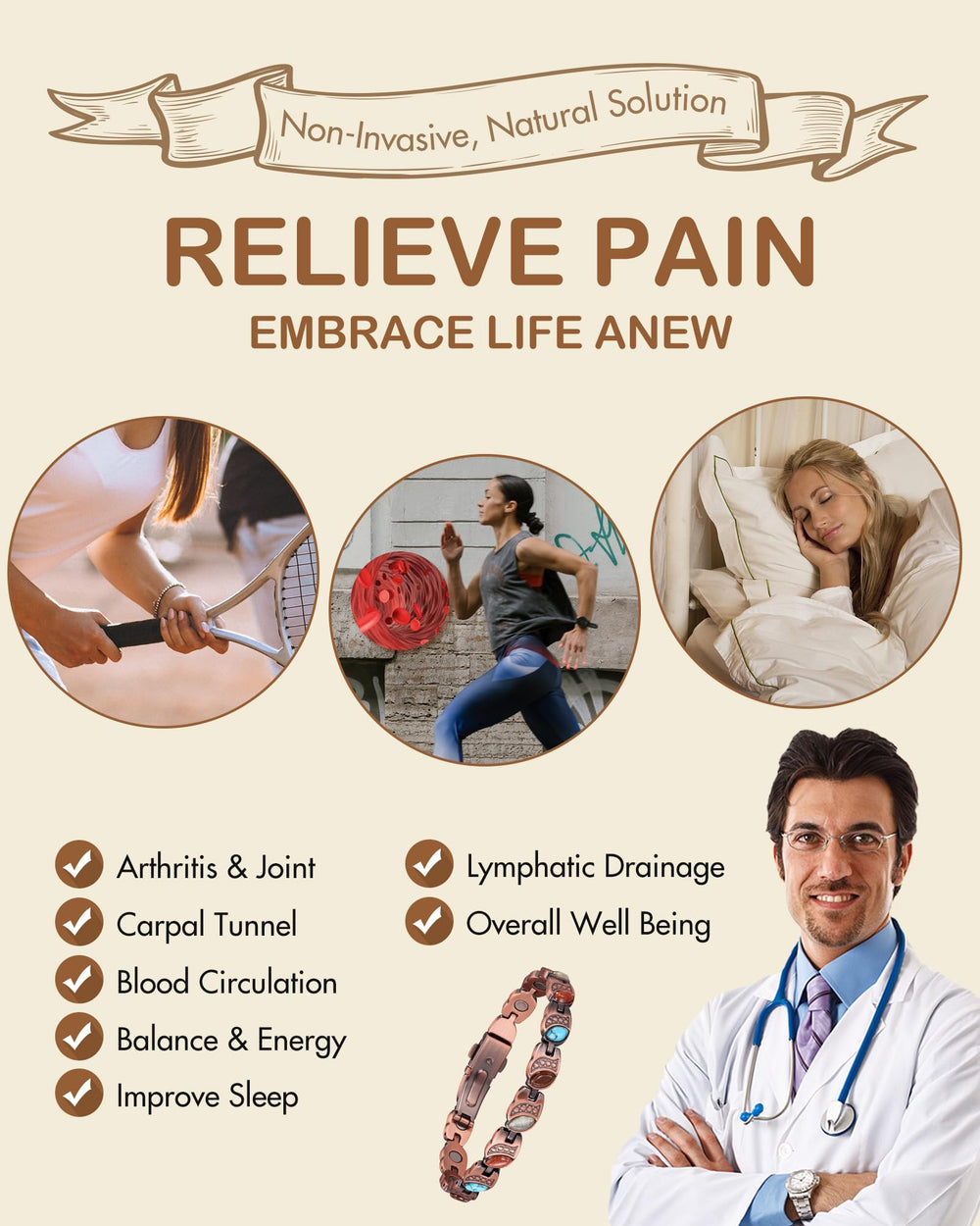 Feraco sizing tool ensures precise, comfortable fit on any wrist.