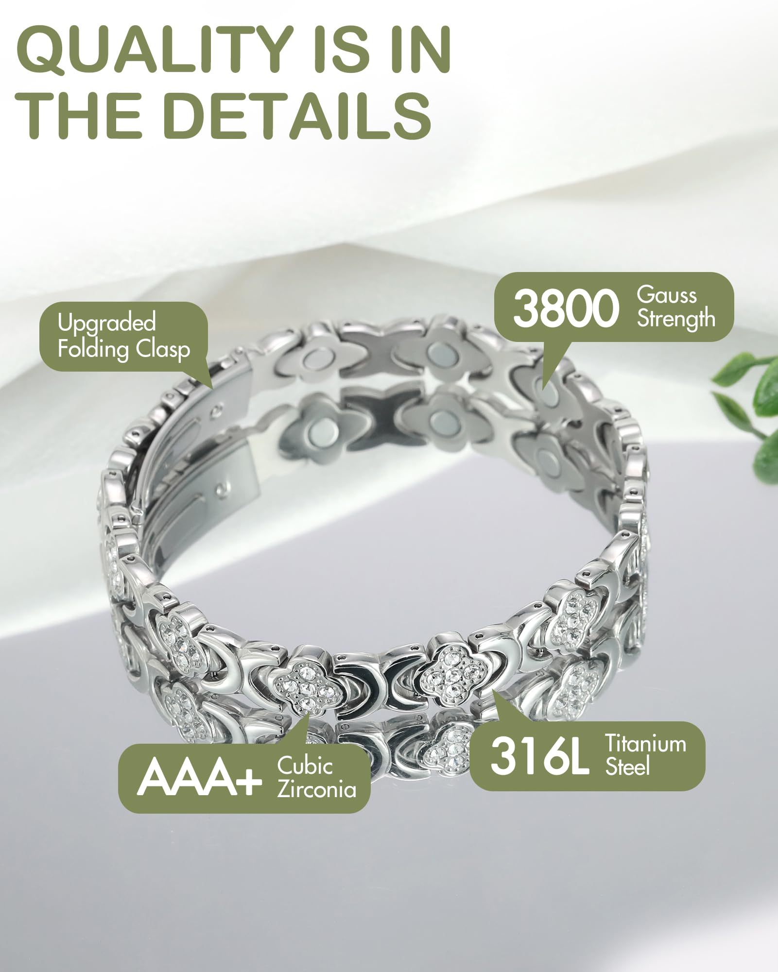 Feraco bracelet designed for daily wear and waterproof durability.