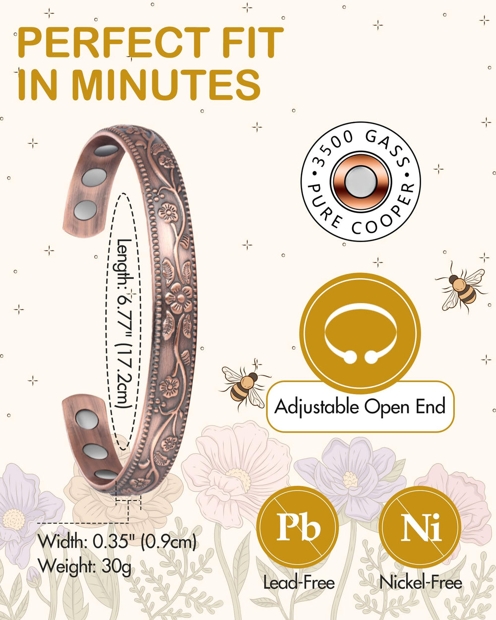 Feraco bracelet paired with a watch for a cohesive look