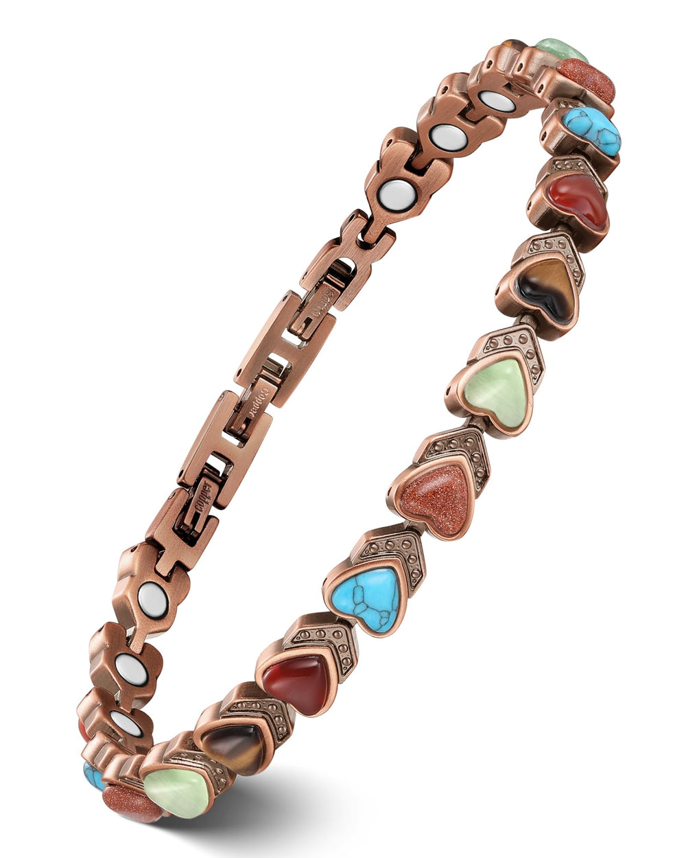 Feraco Copper Ankle Bracelet close-up of pure copper with a durable finish for daily wear
