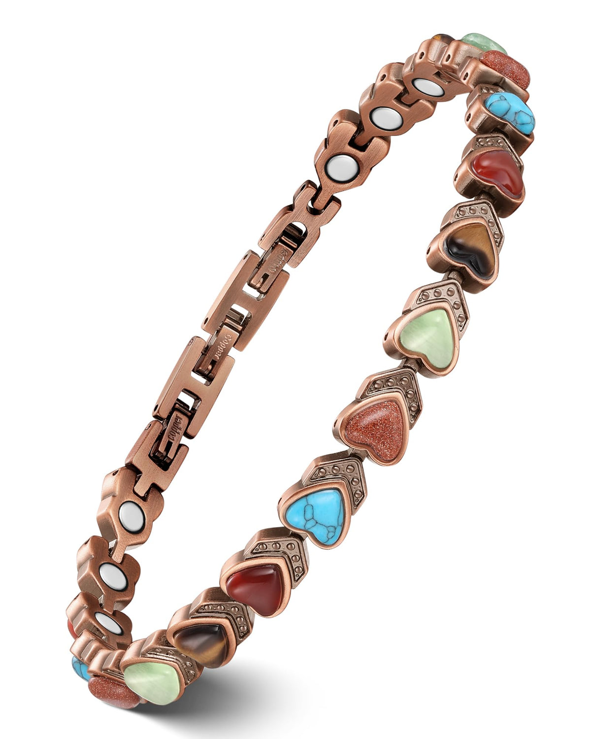 Feraco Copper Ankle Bracelet close-up of pure copper with a durable finish for daily wear