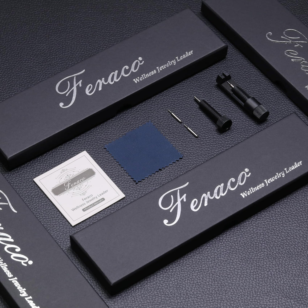 Feraco 3-row magnets bracelet showcasing premium magnetic design.