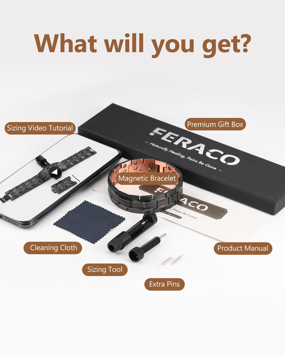 Feraco copper bracelet designed for daily wear and easy pairing with outfits.