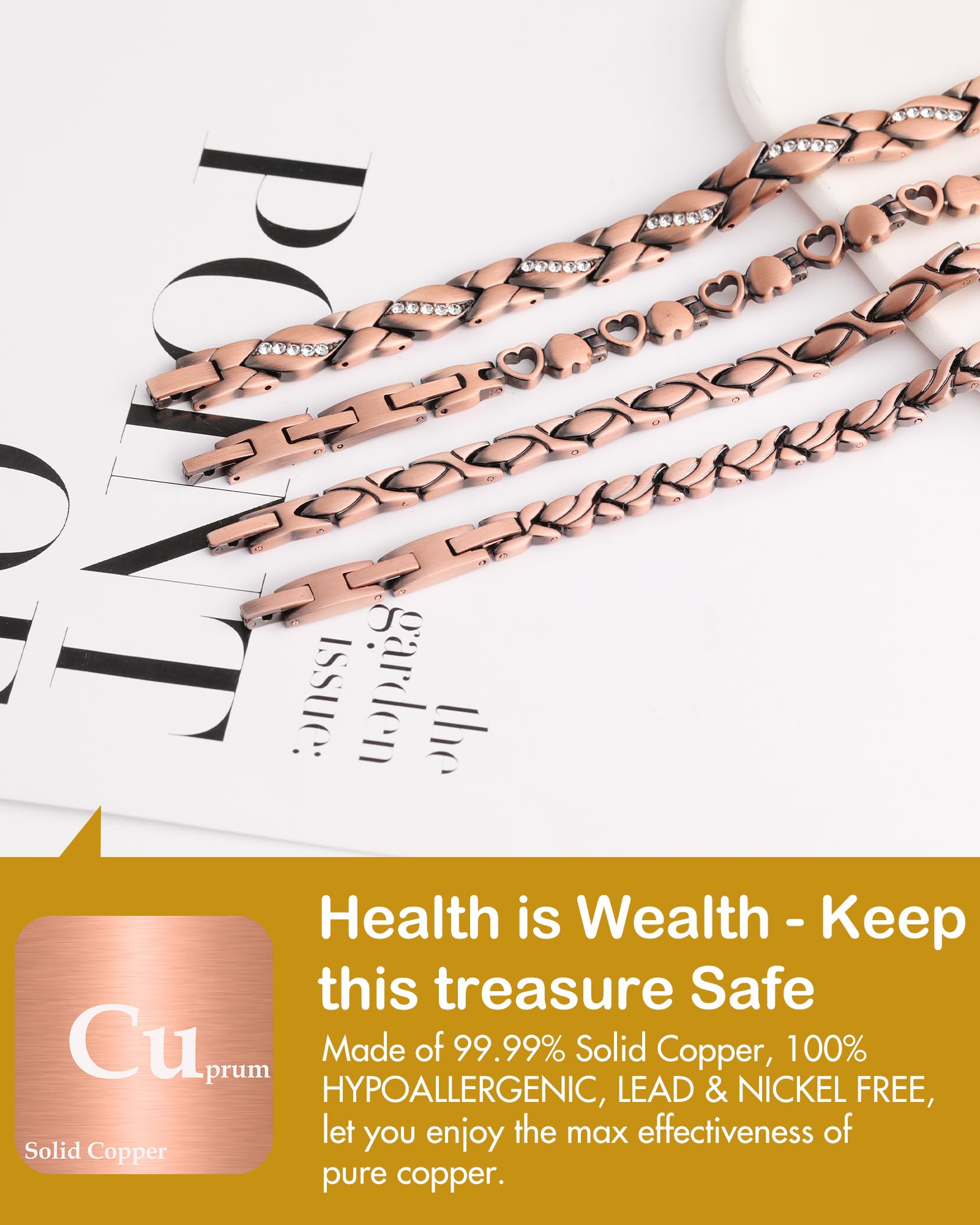 Feraco copper bracelet gift box showcases premium presentation