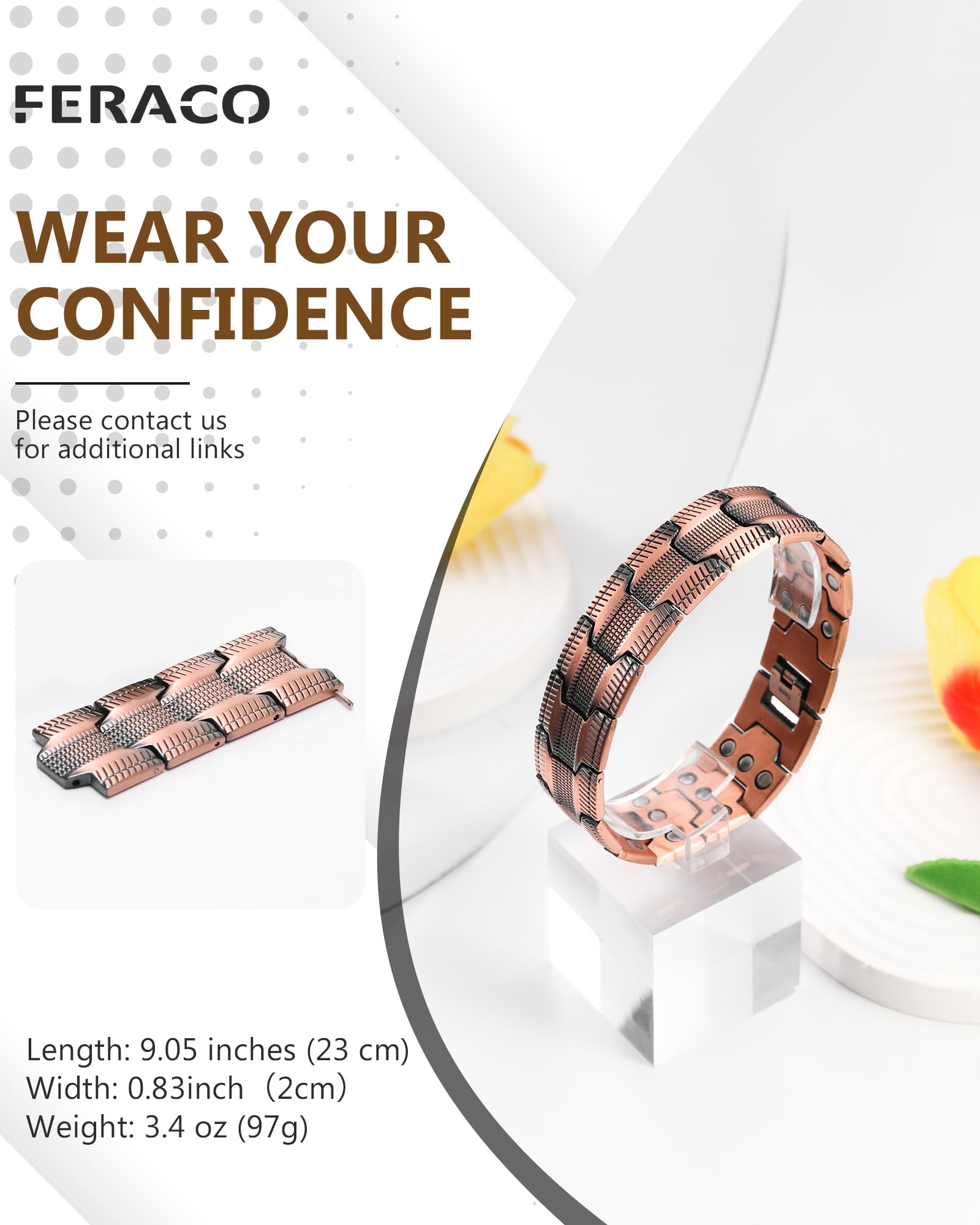 Feraco copper bracelet gift packaging ideal for special occasions
