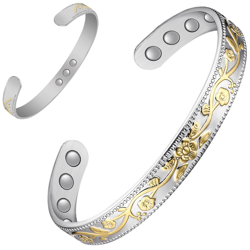 Feraco copper bracelet close-up highlighting magnets and craftsmanship
