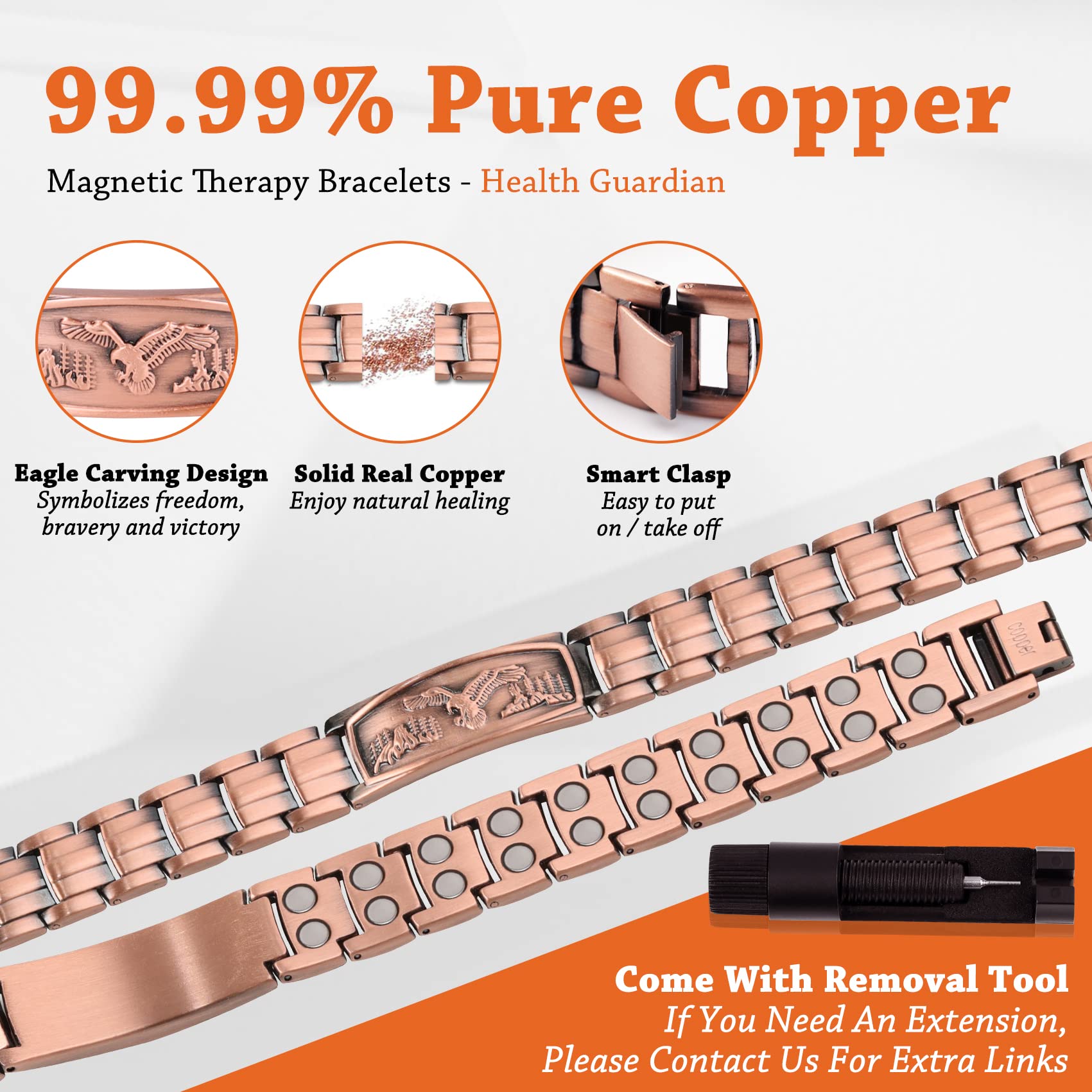 Feraco copper bracelet in gift-ready packaging for gifting.