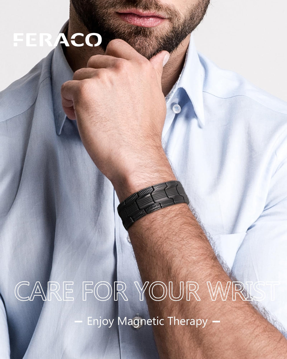 Feraco copper bracelet in elegant gift packaging ready for gifting.