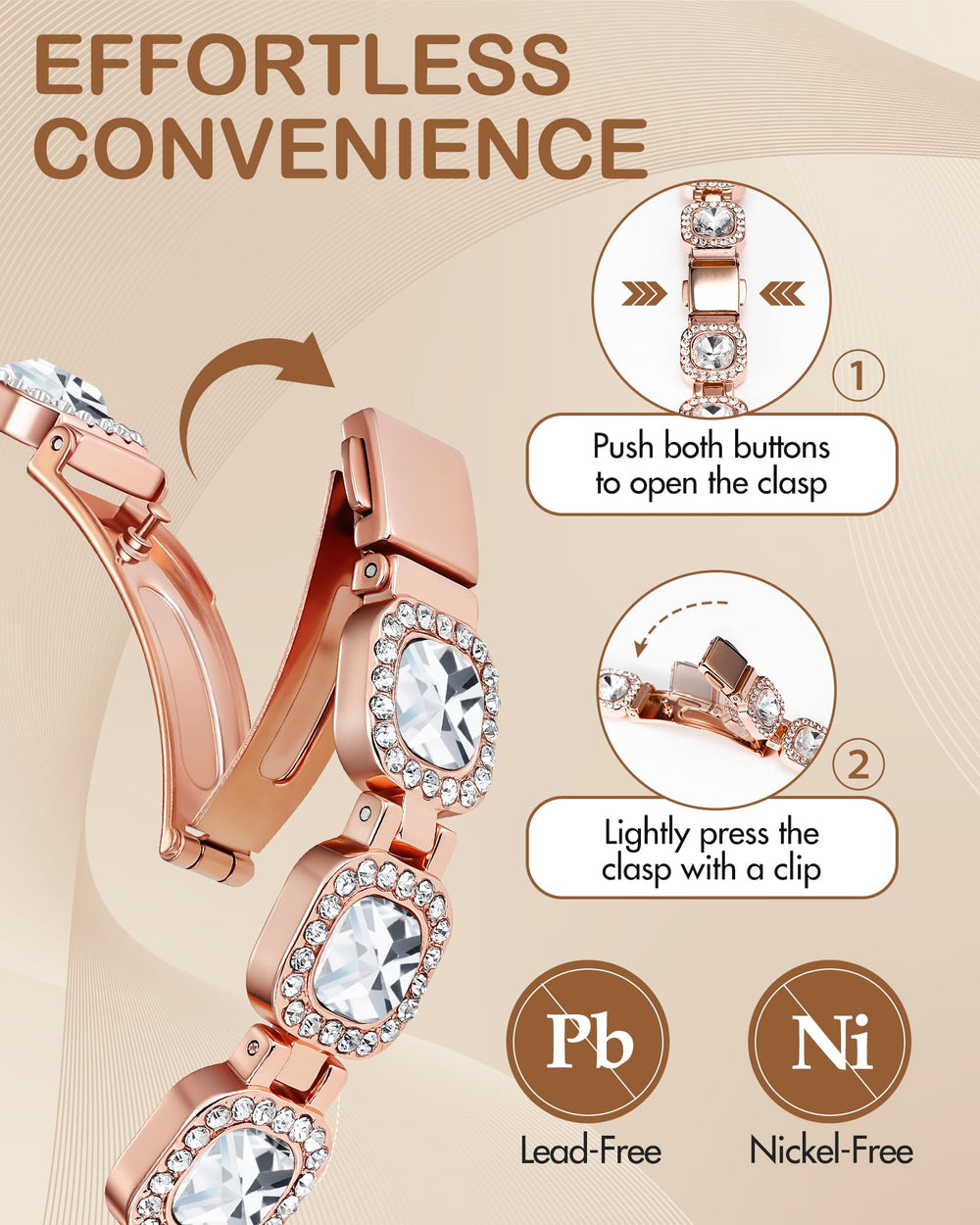 Feraco copper bracelet styled for versatile casual and formal looks.