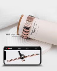 Feraco copper cross bracelet in elegant gift box suitable for celebrations