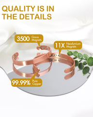 Feraco bracelet features 11 magnets and a contemporary, versatile look