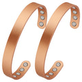 Feraco Copper Magnetic Bracelet for Men & Women – Adjustable 2-Piece Gift Set