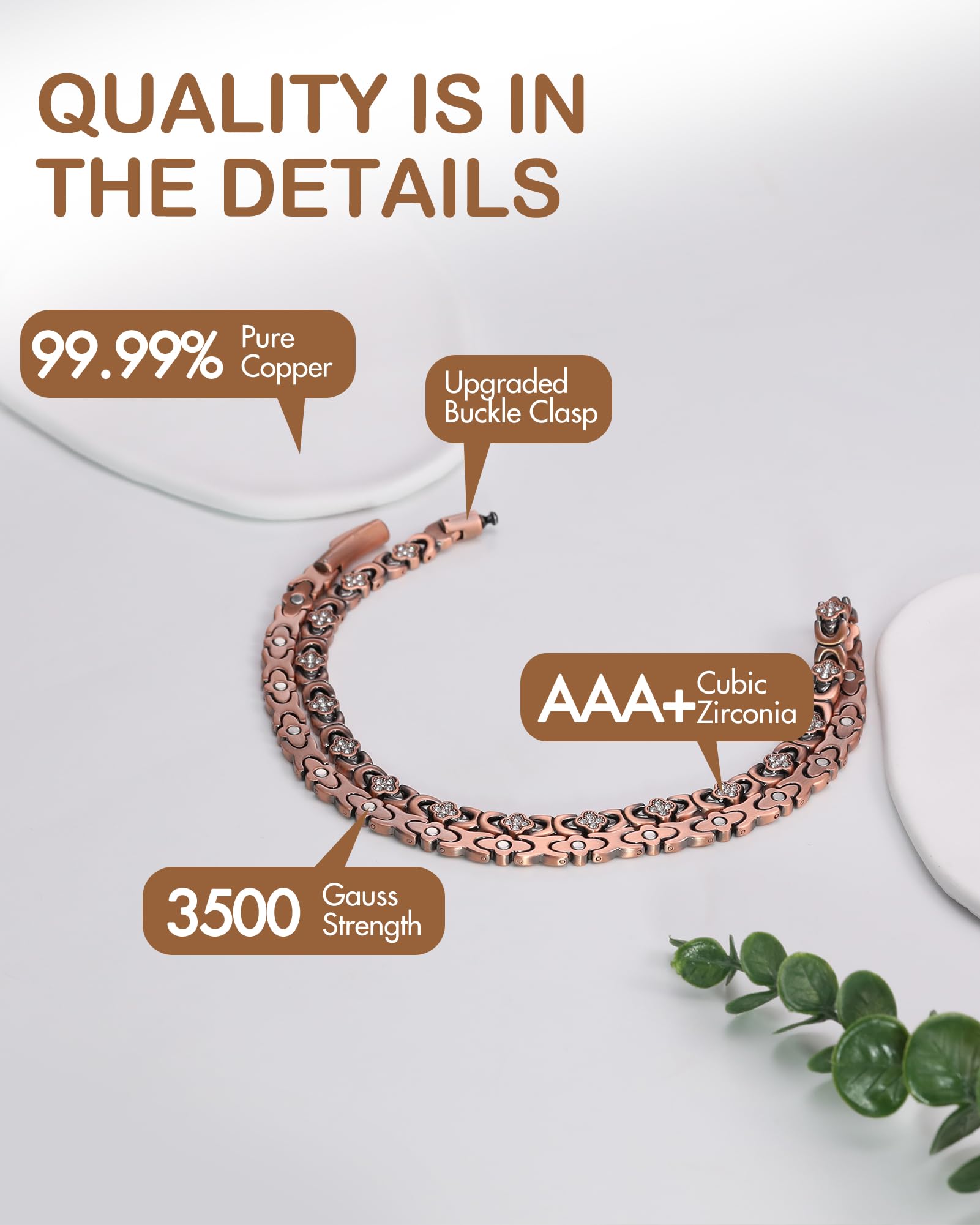 Feraco Copper Necklace packaged in elegant gift box for thoughtful present-giving