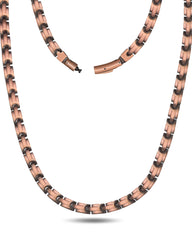 Feraco Copper Necklace Smooth Wave closeup for daily wear.