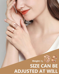 Feraco copper magnetic ring close-up showing the built-in magnet in a sleek band