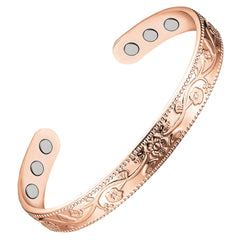 Feraco copper therapy bracelet open adjustable design for comfortable wear