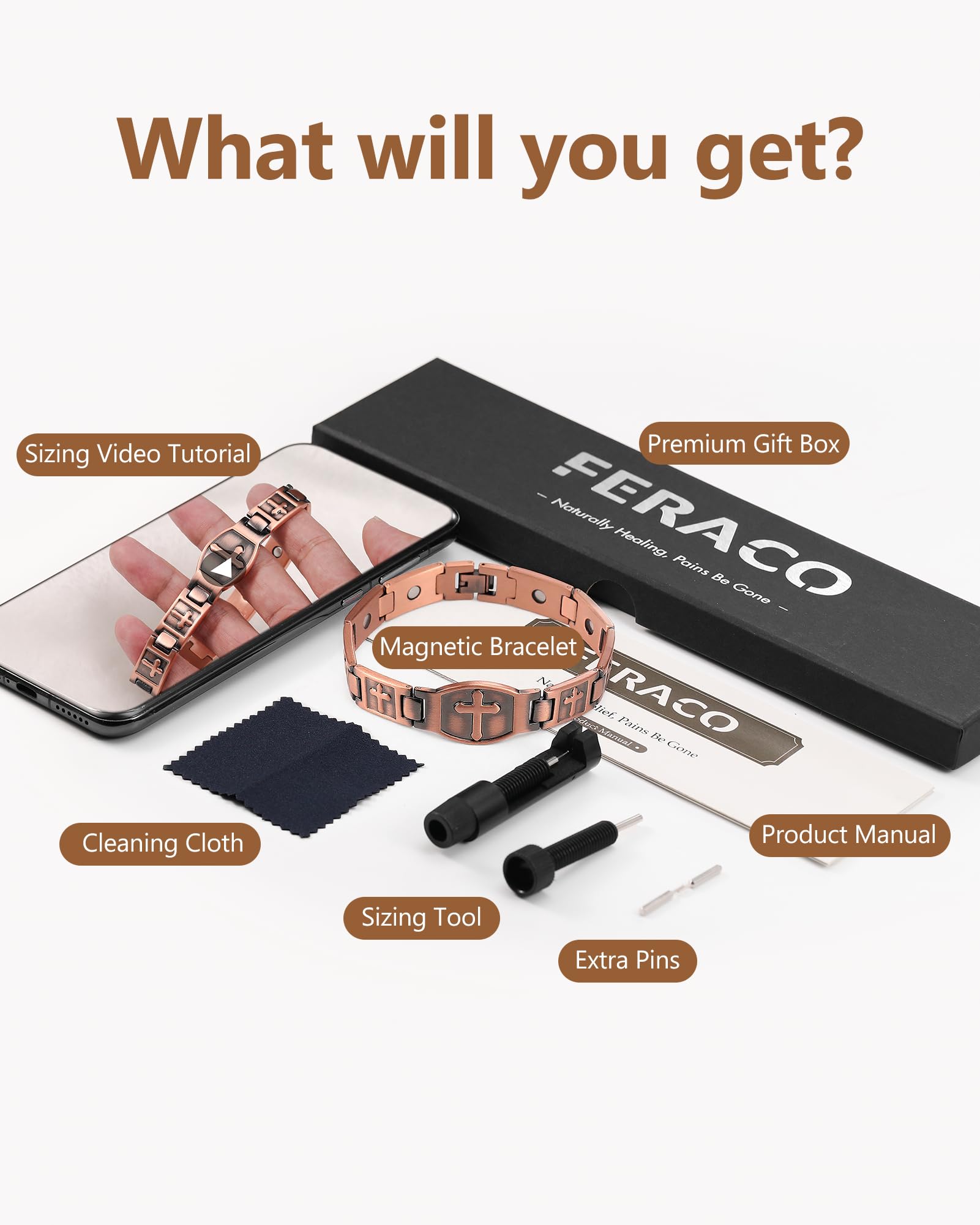 Feraco cross-design bracelet presenting a versatile look for casual and formal wear.