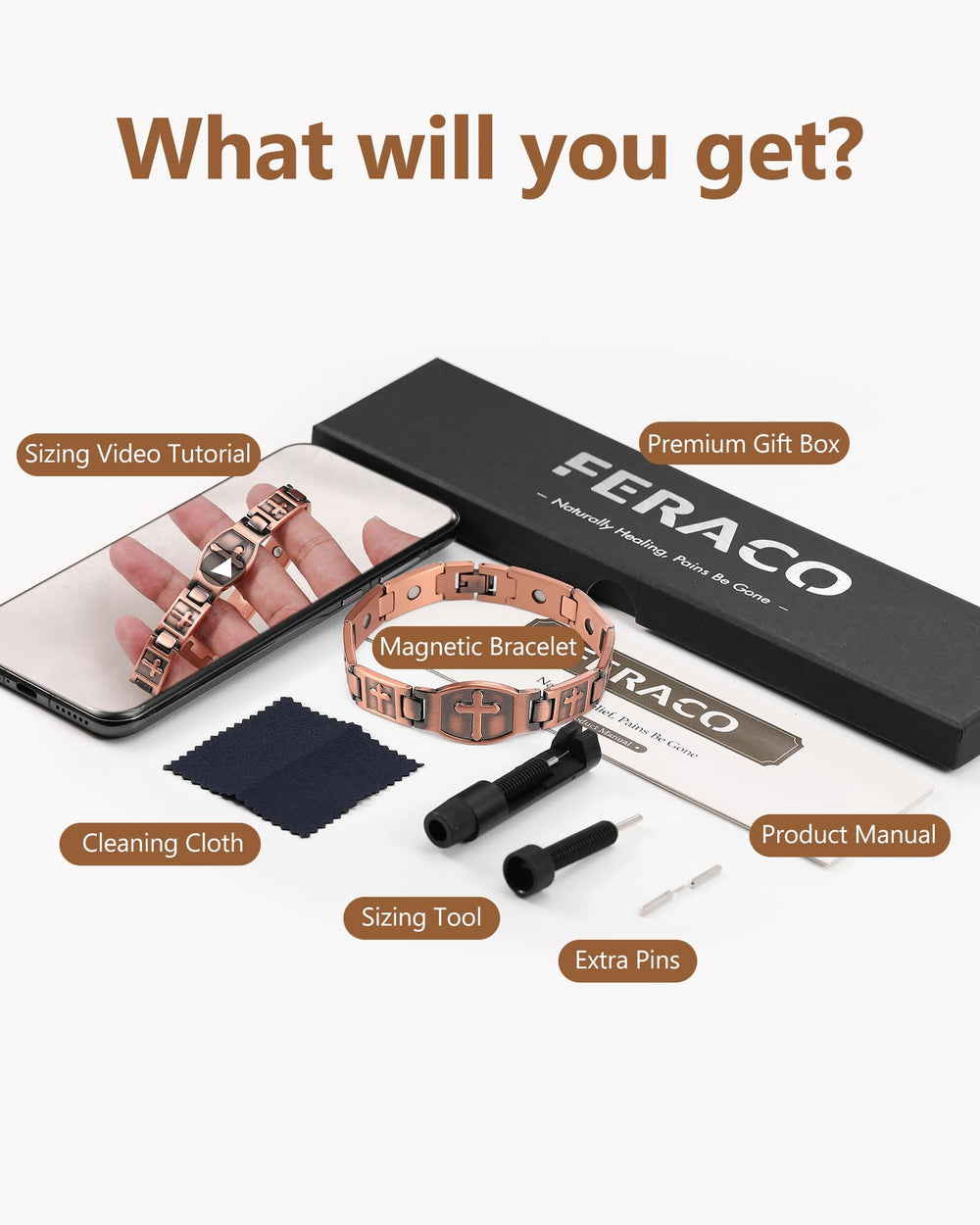 Feraco cross-design bracelet presenting a versatile look for casual and formal wear.