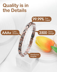 Feraco cubic zirconia accents on X-links for subtle sparkle