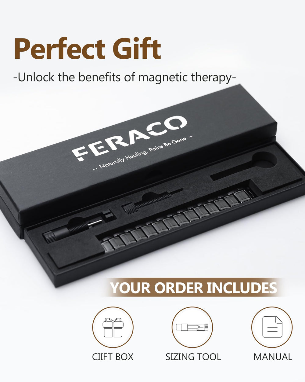 Feraco daily wear accessory pairs with rings and outfits.