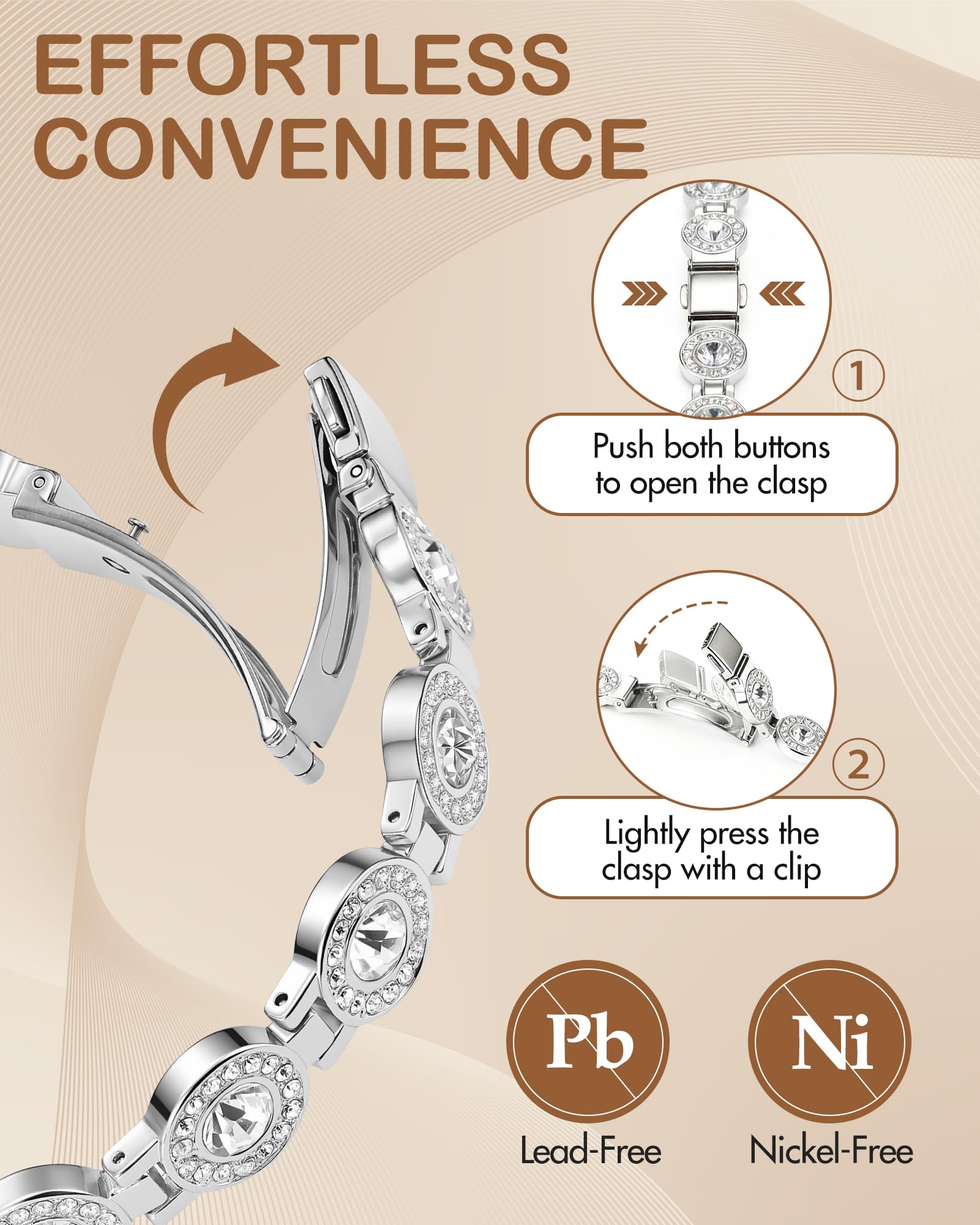 Feraco bracelet pairs well with casual outfits and formal looks.