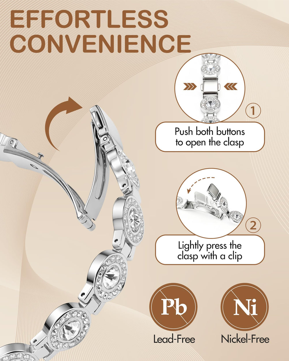 Feraco bracelet pairs well with casual outfits and formal looks.