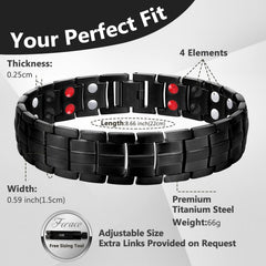 Feraco double-row magnets feature in a stylish bracelet design