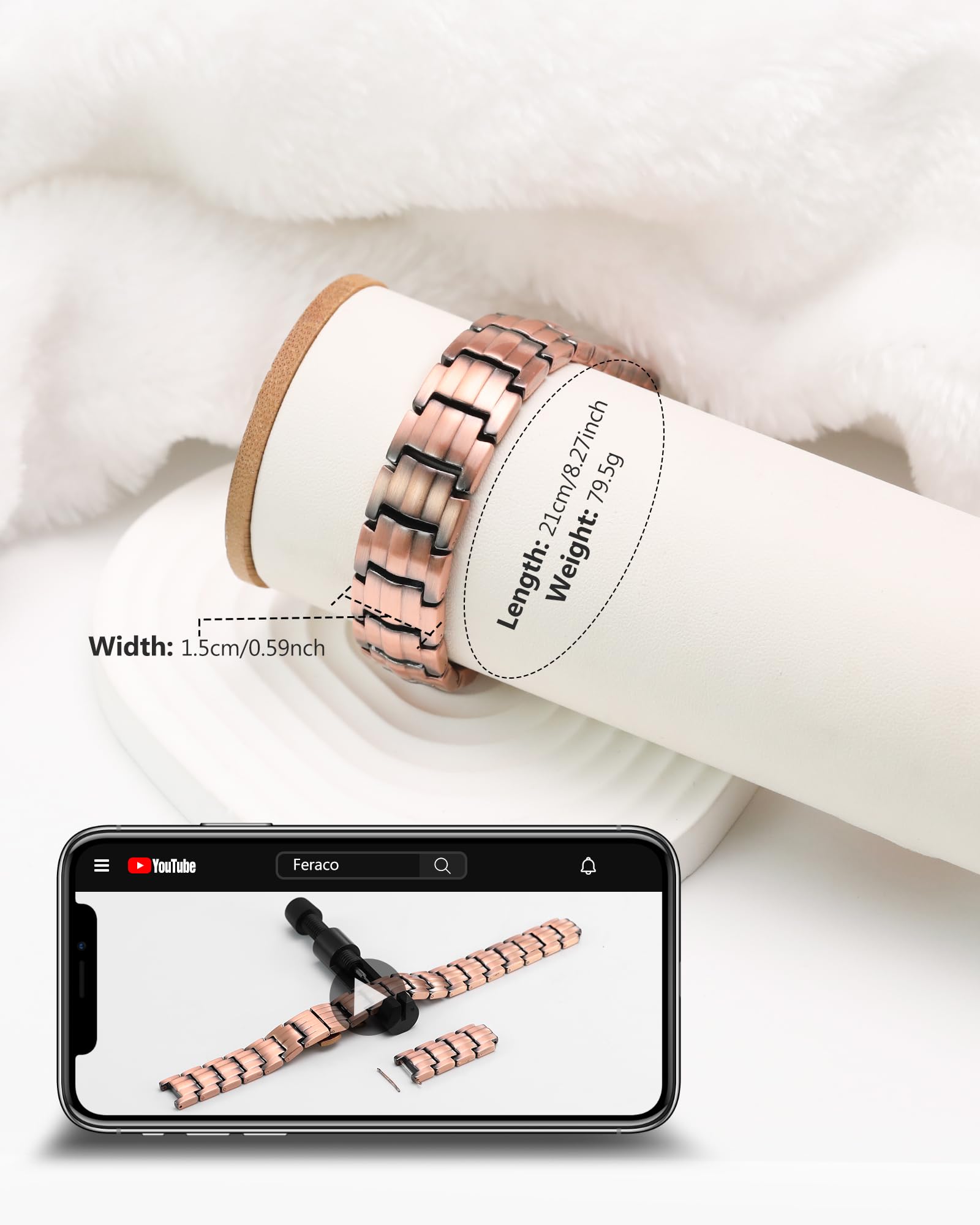 Feraco bracelet in elegant packaging, ideal as a thoughtful gift