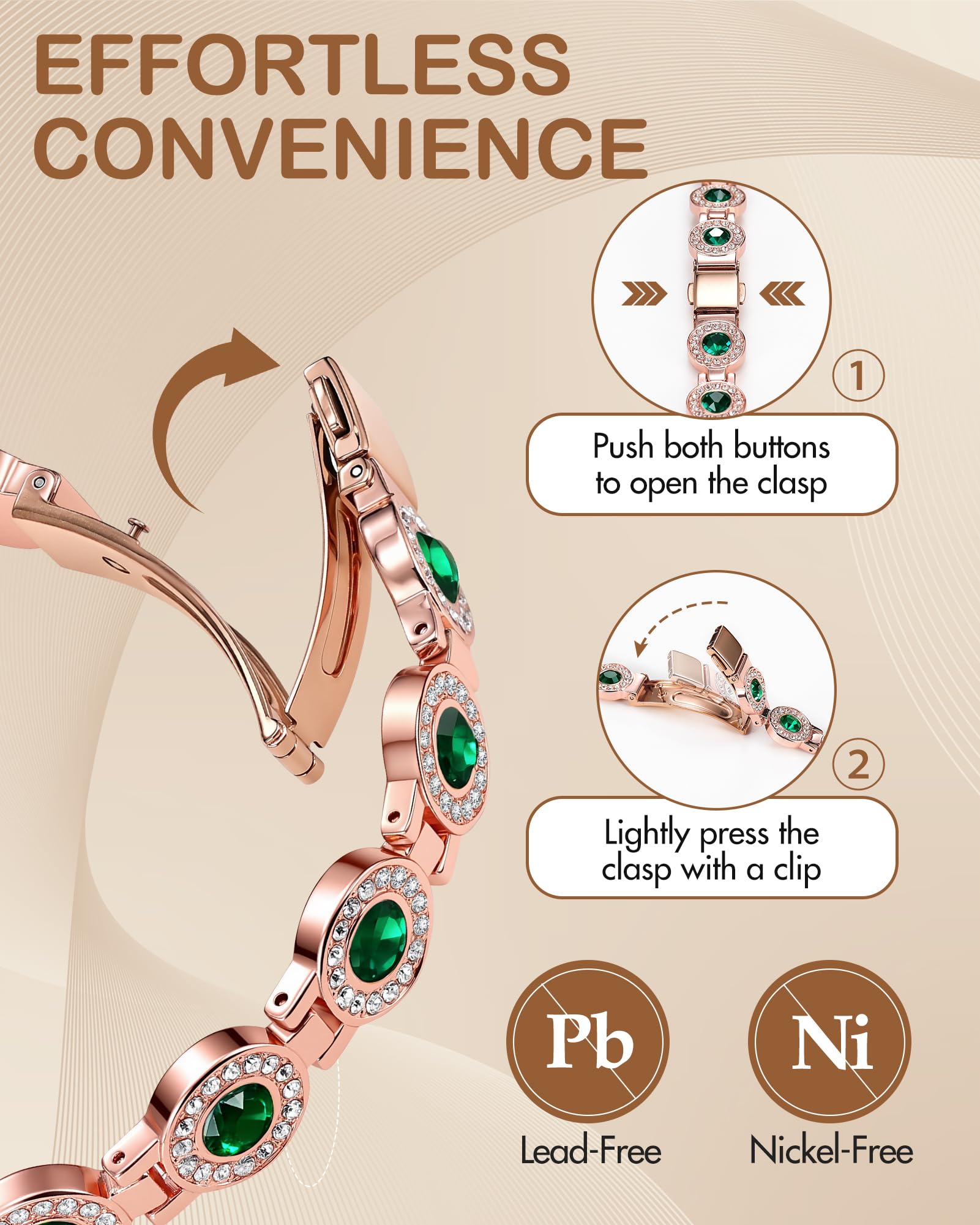 Feraco bracelet pairs with casual outfits for everyday elegance.