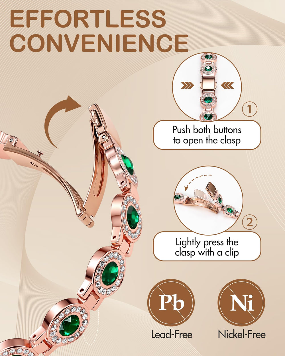 Feraco bracelet pairs with casual outfits for everyday elegance.