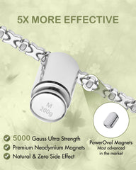 Feraco bracelet featuring 5000 Gauss PowerOval magnets for everyday use
