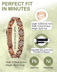Feraco four-leaf clover infinity design with CZ sparkle, timeless lucky symbolism.